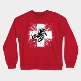 Swiss Mountain Biker - MTB Switzerland Mountainbike Crewneck Sweatshirt